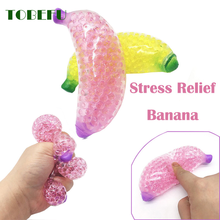 TOBEFU-pelota antiestrés para hombres y mujeres, juguete creativo de descompresión con forma de plátano, juguete antiestrés, GXE 2024 - compra barato