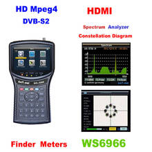Satlink WS 6966 Satellite Finder Meter PWR CBER MER MPEG4 DVB-S2 Meter Satlink WS6966 HD HD Satellite Singnal Finder  Spectrum 2024 - buy cheap