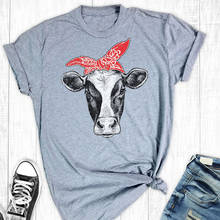Camisetas con estampado de tigre para mujer, a la moda ropa Sexy para chica, camiseta de vaca, camisetas de granja, camisa gráfica vaquera 2024 - compra barato