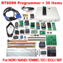 Programador emmc-nand flash rt809h universal + 30 adaptadores + adaptador tsop48 + adaptador tsop56 + clipe de teste sop8 com cablos frete grátis 2024 - compre barato