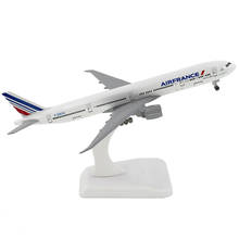 Avión aéreo de 18cm para niños, Boeing 777 con tren de aterrizaje B777, modelo de avión de aleación, juguetes, regalo para niños para colección 2024 - compra barato