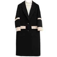 AutumnWinter Fashion Women Wool Coat Loose Imitate Cashmere Outerwear Padded Jacket Female Turn-Down Collar Ladies Thicken Warm 2024 - buy cheap