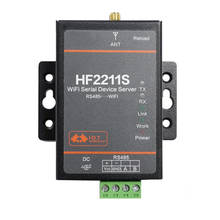 Hf2211s conversor industrial de porta serial única rs485 para wi-fi, pequeno, ip, telnet, 2m, servidor flash serial 2024 - compre barato