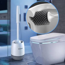 Home TPR Toilet Brush Rubber Head Holder Cleaning Brush For Toilet Wall Hanging Household Floor Cleaning Bathroom Accessories 2024 - buy cheap
