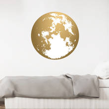 Pintado globo de ouro planeta terra decoração adesivos de parede quarto do miúdo cabeceira sofá volta fronteira 2024 - compre barato
