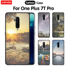 Jurchen-capa fashion para celular, capa de silicone tpu macio, estampa, para oneplus 7t pro, 7t pro 2024 - compre barato