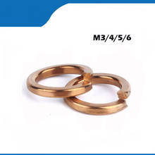 20pcs DIN127 M3 M4 M5 M6 M8 M10 M12 brass Spring washer Bronze Copper Brass Split Spring Lock Washer 2024 - buy cheap