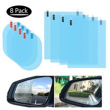 Espejo retrovisor de coche, accesorios de película suave antiniebla, a prueba de lluvia, película transparente, 8 unids/lote 2024 - compra barato