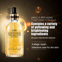 24K Gold Pure Hyaluronic Acid Tense Moisture Essence Anti-wrinkle Gold Nicotinamide Liquid Skin Care Lifting Firming Essence 2024 - buy cheap