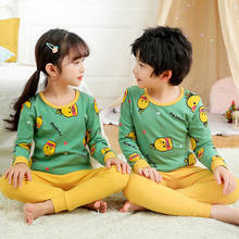 TUONXYE-Conjunto de Pijama de algodón para niños y niñas, ropa de dormir de manga larga, animales, pollos 2024 - compra barato