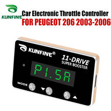 Kunfine controlador eletrônico do acelerador do carro que compete o impulsionador potente do acelerador para peugeot 206 2003-2006 que ajusta a parte 2024 - compre barato