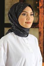 Lenço hijab de algodão com padrão de mármore preto, cachecol feminino verão turbante muçulmano moda colorida roupa islâmica 2021 2024 - compre barato