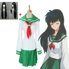 Disfraz de Anime de Inuyasha Higurashi, uniforme escolar para chica, disfraz de Sailor para Halloween, uniforme de fiesta de rol 2024 - compra barato