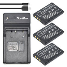 3 pçs 1200 mah NP-60 np 60 np60 bateria + carregador usb para samsung SLB-1037 para fujifilm NP-60 kodak KLIC-5000 para olympus Li-20B 2024 - compre barato