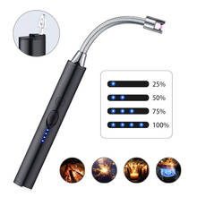 Encendedor de arco eléctrico giratorio de 360 grados, recargable por USB, pistola de encendido de pulso para cocina, a prueba de viento, para barbacoa, exteriores, Camping, herramientas de encendedor 2024 - compra barato