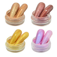 Purpurina holográfica para decoración de uñas, polvo de lentejuelas, Gel UV, pigmento cromado 2024 - compra barato