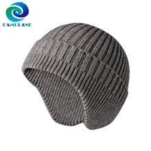 CAMOLAND New Fashion Autumn Beanies Earflap Knitted Hat Women Men Candy Color Hip Hop Outdoor Skullcap Casual Bonnet Hats 2024 - buy cheap