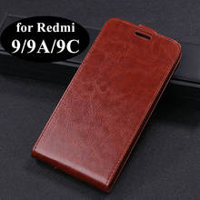 Business Style Pu leather Flip Case for Xiaomi Redmi 9A 9C Redmi 9 Magnetic buckle Cover Card Slots Phone Protective Case 2024 - buy cheap