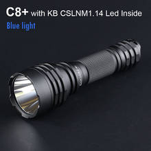 Convoy C8 Plus with KB CSLNM1.14 Blue Light Flashlight Led Linterna Powerful Torch 18650 Flash Light Hunting Camping Lanterna 2024 - buy cheap