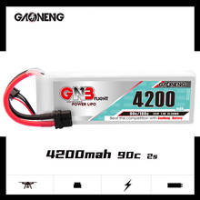 Gaoneng gnb 2s 4200mah 7.4v 90c/180c lipo bateria com t xt60 xt90 plug para rc avião avião rc carro barco peças 2024 - compre barato