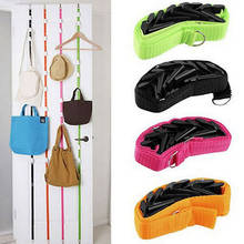 Popular Adjustable Over Door Straps Hanger Hat Bag Coat Clothes Rack Hooks 2024 - buy cheap