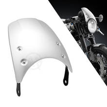 Universal Silver ABS Motorcycle 5"-7" Headlight Windshield Wind Deflector Windscreen for Harley Honda Yamaha Kawasaki Suzuki GSF 2024 - buy cheap
