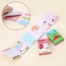 Cartoon Animals 6 Folding Memo Pad Sticky Notes Bookmark Stationery Notepad Cute WXTA 2024 - buy cheap