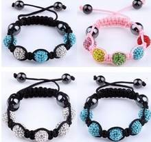 New  t35 hot  micro pave CZ Disco Ball Beads    Bracelet fasion children Gift jewelry Discount  crystal 2024 - buy cheap