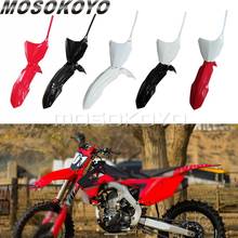 Гоночный велосипед грязи переднее крыло номерной знак для HONDA CRF250 CRF450 CRF250R CRF450R CRF 250 450 эндуро пластиковое крыло красный белый 2024 - купить недорого