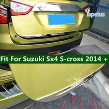 Lapetus задний багажник загрузки нижний молдинги стример украшения полосы крышка отделка 1 шт. подходит для Suzuki Sx4 S-cross 2014-2019 2024 - купить недорого