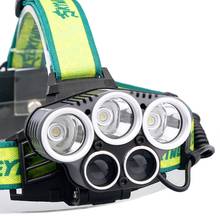 Hot Outdoor Cycling Hiking Camping Fishing Headlight Headlamp LED Multifunctional USB Rechargeable Wearable Lighting Headband 2024 - buy cheap