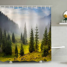 Forest Landscape Shower Curtains Waterproof Bath Screen Set With 12pcs Hooks Bathroom Curtain For Bathroom Home Decoration 2024 - buy cheap