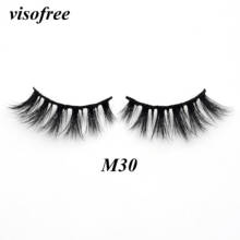 Visofree Vison Cílios Naturais Cílios Postiços Cílios Falsos Vison Cílios Extensão Dos Cílios Mink Cílios Lashes Maquiagem Longo 3D Beleza M30 2024 - compre barato