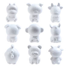 12cm Zodiac Signs Rat Kids Craft Toys Foam Animals Modeling Polystyrene Styrofoam Doll DIY Modeling Polystyrene Styrofoam 2024 - buy cheap