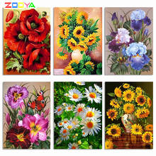 ZOOYA DIY 5D Diamond Painting Flowers Full Diamond Embroidery Flowers Diamond Mosaic Flower Rhinestone Pictures Home Decor R2009 2024 - buy cheap