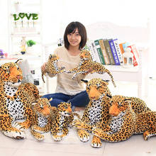 Muñeco de peluche de leopardo para niños, juguete de simulación, regalo de cumpleaños 2024 - compra barato