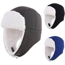 Connectyle Toddler Boys Fashion Winter Hat Warm Knit Sherpa Lined Kids Hat with Earflaps Trapper Hat 2024 - buy cheap
