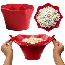 Microwave Oven Silica Gel Popcorn Bowl Popcorn Container High Temperature Resistance Can Folding Popcorn Make Artifact 2024 - buy cheap