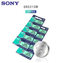 10 Uds Sony 100% Original 379 SR521SW D379 SR63 V379 AG0 pilas botón para reloj pila de moneda hecho en Japón 100% Original de la marca 2024 - compra barato