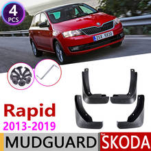 Mudflap for Skoda Rapid Spaceback Hatchback 2013~2019 Fender Mud Guard Splash Flap Mudguard Accessories 2014 2015 2016 2017 2018 2024 - buy cheap