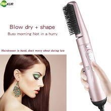 Multi-function Negative Ion Brush Comb Hair  Straightener Electric  Dryer  Dual-purpose Hot Air  Anti-ironing 2024 - buy cheap