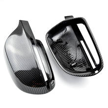 XIANGXIXING Carbon fiber style Mirror Cover Rearview Side Mirror Cap S Line For Audi A4 B8 A6 C6 A5 Q3 A3 8P 2024 - buy cheap