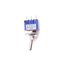 Interruptor de palanca en miniatura, MTS-102, SPDT, 6A, 125VAC, 3 pines, ON/ON, 1 o 5 uds. 2024 - compra barato