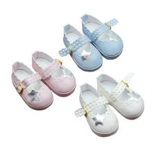 6.5*3cm NEW Mini PU Leather Shoes for 1/4 BJD Dolls and 16 Inch Sharon Doll Accessories Toy 2024 - buy cheap