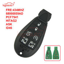 Kigoauto-mando a distancia para coche, llave con 6 botones, 434Mhz, para Chrysler, Voyager, Jeep, Cherokee, Dodge Caliber Journey, #10, 68066859AD, Fobik 2024 - compra barato
