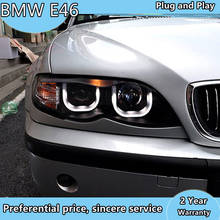 Brand New Styling case for BMW E46 316i 318i 320i 325i LED Headlight 2001-2004 Headlight Bi-Xenon Head Lamp LED DRL Car Lights 2024 - buy cheap