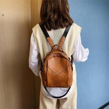 Puimentiua Women Leather Backpacks Fashion Shoulder Bag Female Backpack Ladies Travel Backpack Mochilas School Bags For Girls 2024 - buy cheap