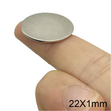5~100pcs 22x1 mm Strong Cylinder Rare Earth Magnet 22mm X 1mm Fridge Round Neodymium Magnets 22x1mm N35 Powerful Magnetic 22*1 2024 - buy cheap