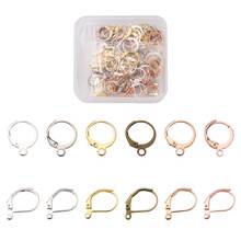 120pcs/box Brass Leverback Earring Findings with Loop Mixed Color for Jewelry Making DIY Earring Findings 2024 - buy cheap