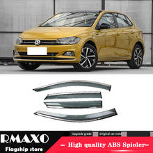 For Volkswagen Polo 2019 Plastic Window Visor  Vent Shades Sun Rain Deflector Guard 4PCS/SET 2024 - buy cheap